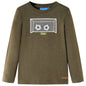 JUNG Vida Kinder-Langarmshirt Khaki Melange 116