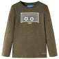 JUNG Vida Kinder-Langarmshirt Khaki Melange 128
