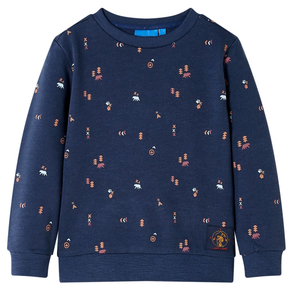 JUNG Vida Kinder-Sweatshirt Marineblau Melange 128