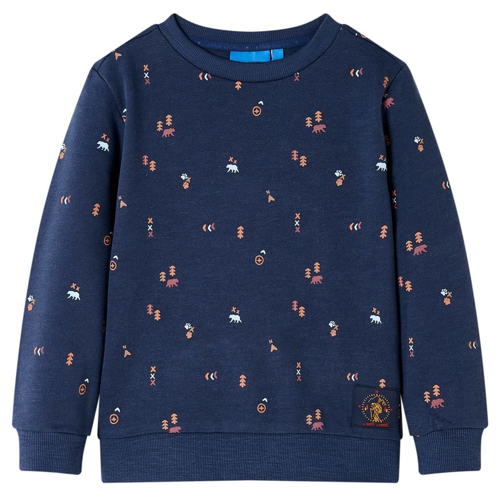 JUNG Vida Kinder-Sweatshirt Marineblau Melange 140