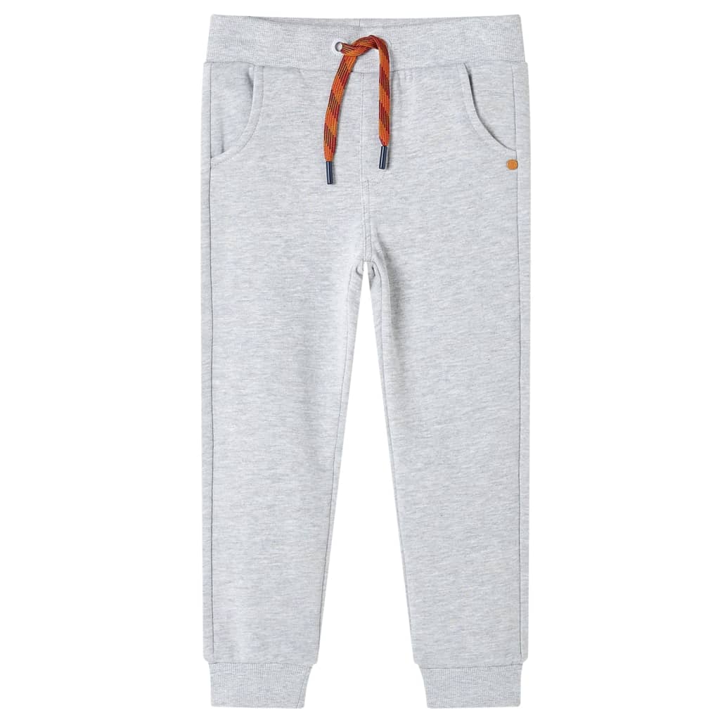 JUNG Vida Kinder-Trainingshose Grau Melange 128