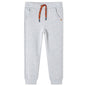 JUNG Vida Kinder-Trainingshose Grau Melange 128