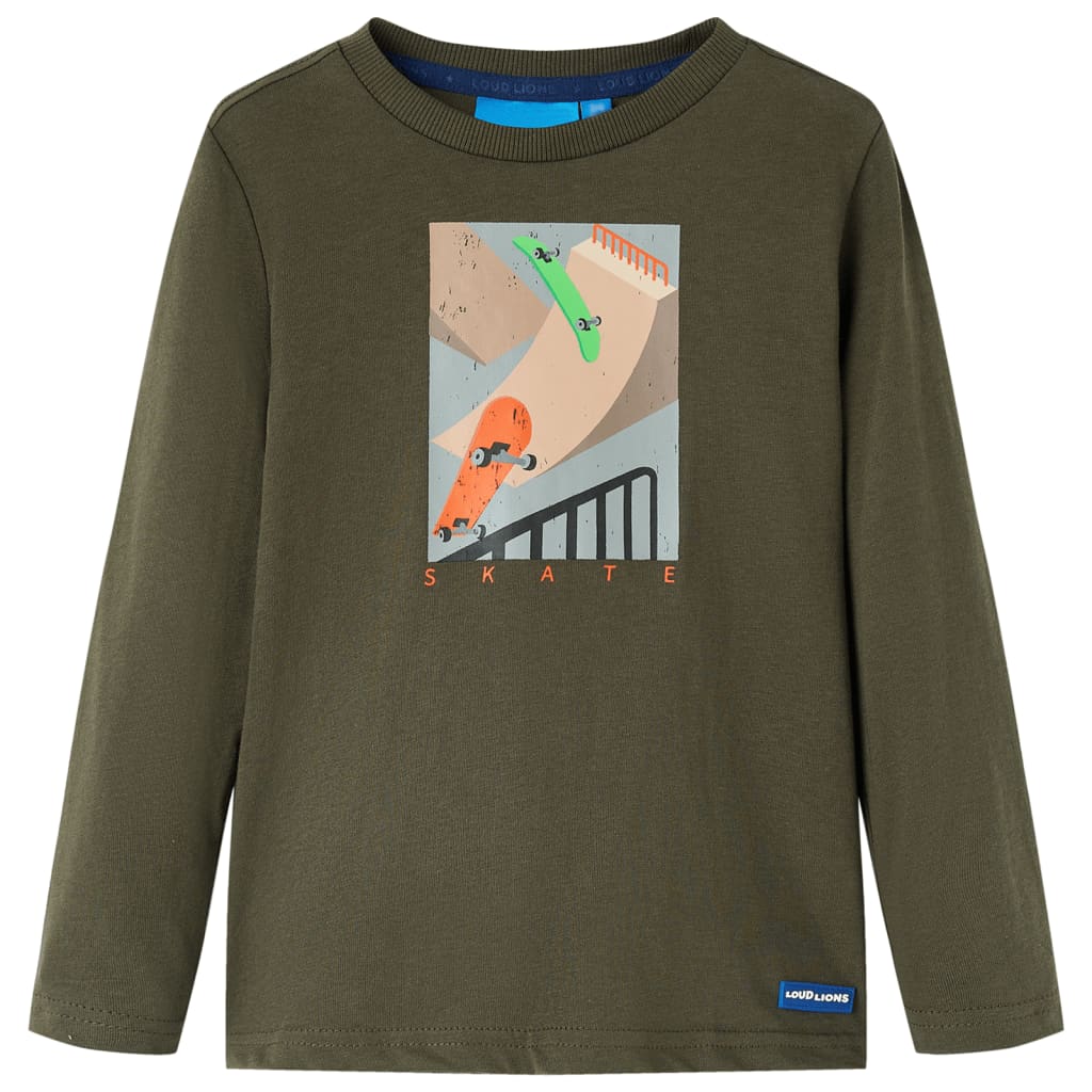 JUNG Vida Kinder-Langarmshirt Khaki 116