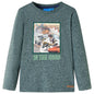 JUNG Vida Kinder-Langarmshirt Dunkelgrün Melange 116
