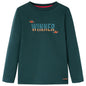 JUNG Vida Kinder-Langarmshirt Dunkelgrün 116