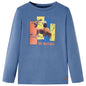 JUNG Vida Kinder-Langarmshirt Blau Melange 116