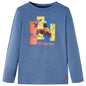 JUNG Vida Kinder-Langarmshirt Blau Melange 128