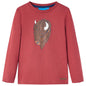 JUNG Vida Kinder-Langarmshirt Dunkelrot 116
