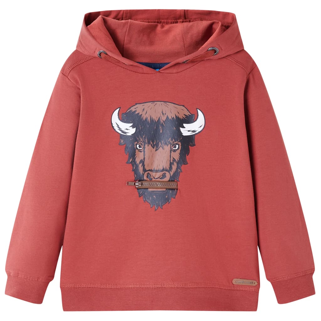 JUNG Vida Kinder-Kapuzenpullover Dunkelrot 104