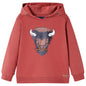 JUNG Vida Kinder-Kapuzenpullover Dunkelrot 104