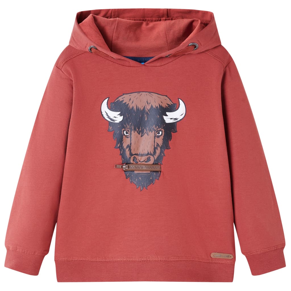 JUNG Vida Kinder-Kapuzenpullover Dunkelrot 128