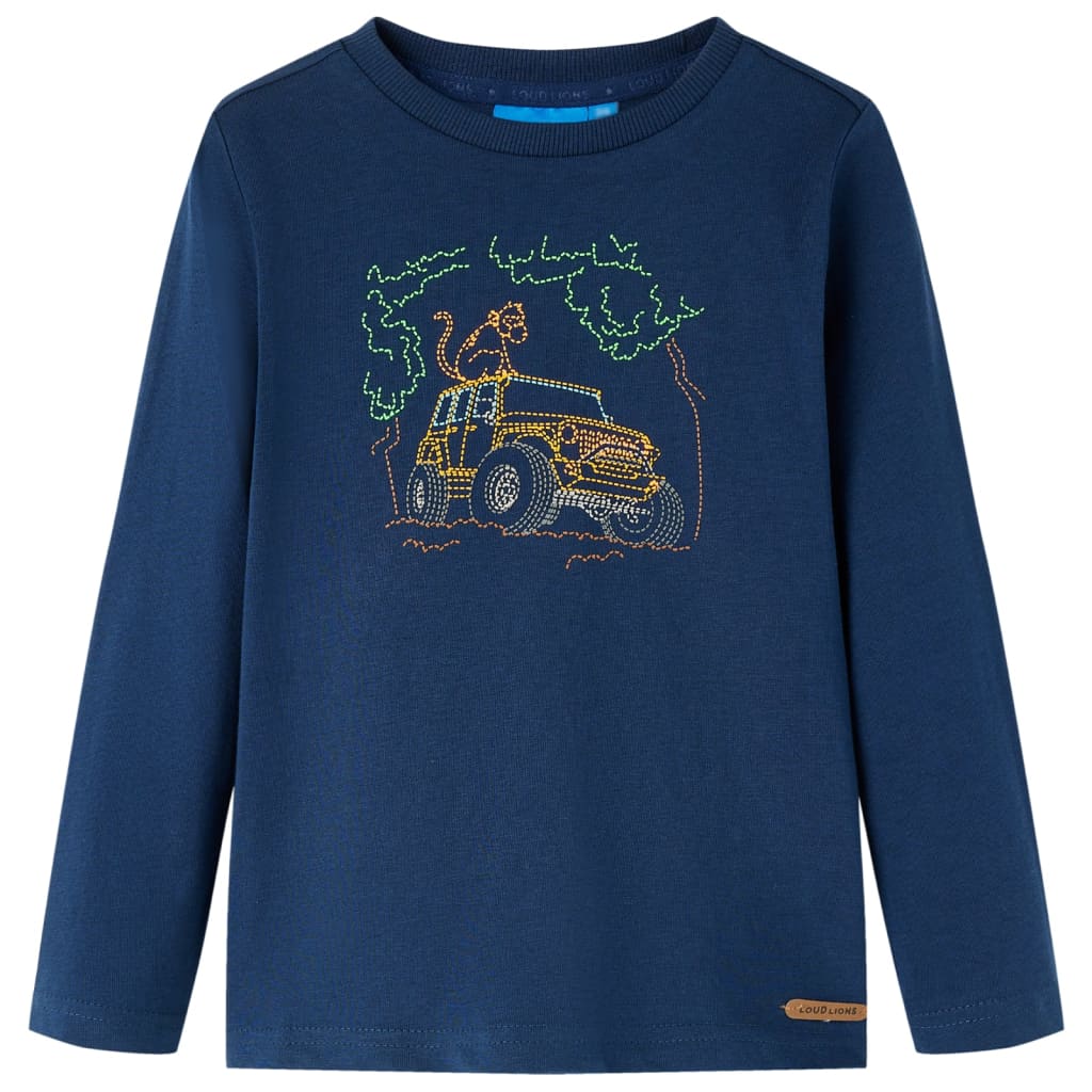 JUNG Vida Kinder-Langarmshirt Marineblau 128