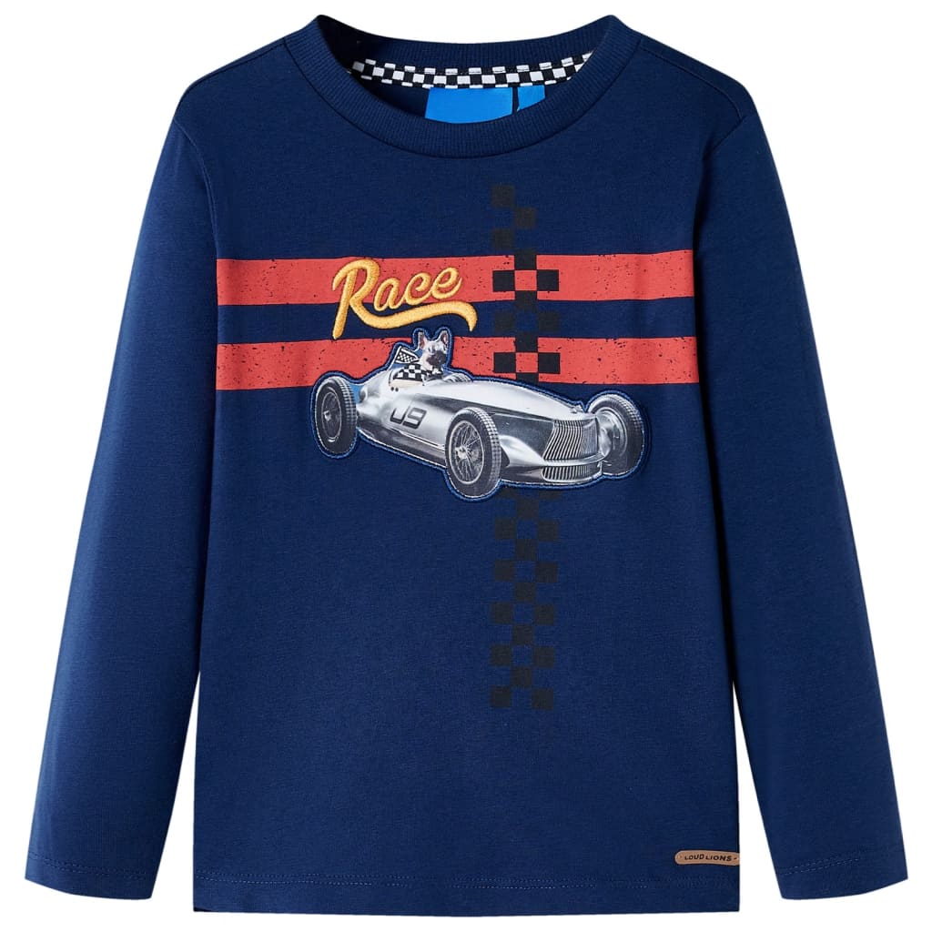 JUNG Vida Kinder-Langarmshirt Marineblau 128
