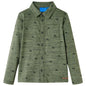 JUNG Vida Kinderhemd Khaki Melange 104