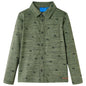 JUNG Vida Kinderhemd Khaki Melange 140