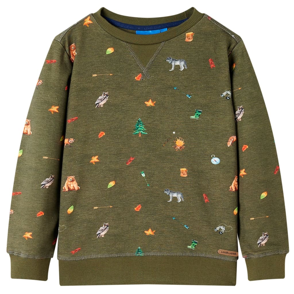 JUNG Vida Kinder-Sweatshirt Khaki 128
