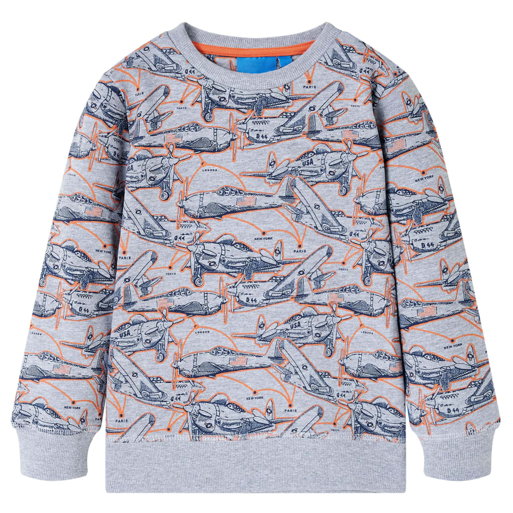 JUNG Vida Kinder-Sweatshirt Grau Melange 128