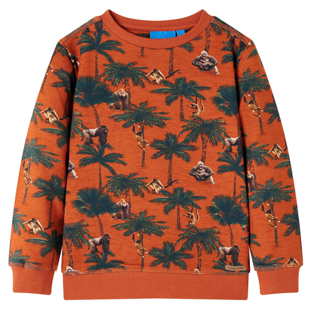 JUNG Vida Kinder-Sweatshirt Helles Rostbraun 140