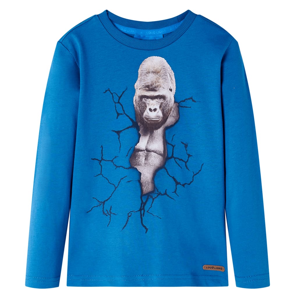 JUNG Vida Kinder-Langarmshirt Petrolblau 128