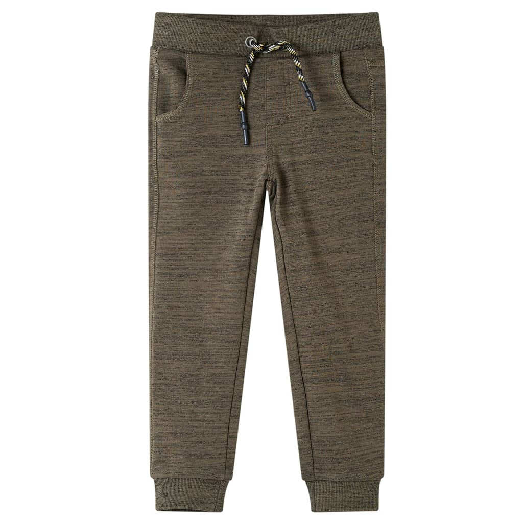 JUNG Vida Kinder-Trainingshose Dunkles Khaki Melange 104