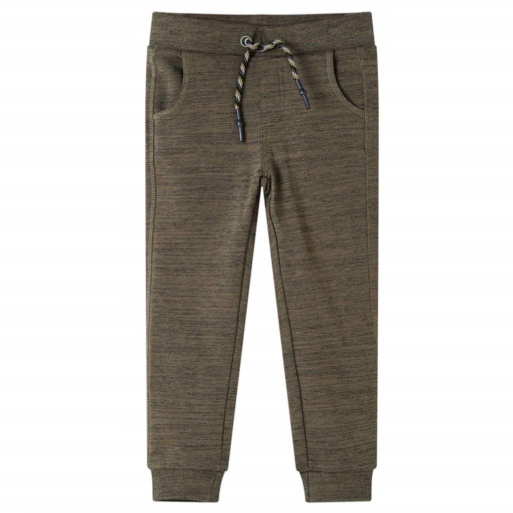 JUNG Vida Kinder-Trainingshose Dunkles Khaki Melange 140