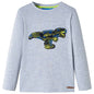 JUNG Vida Kinder-Langarmshirt Grau Melange 116