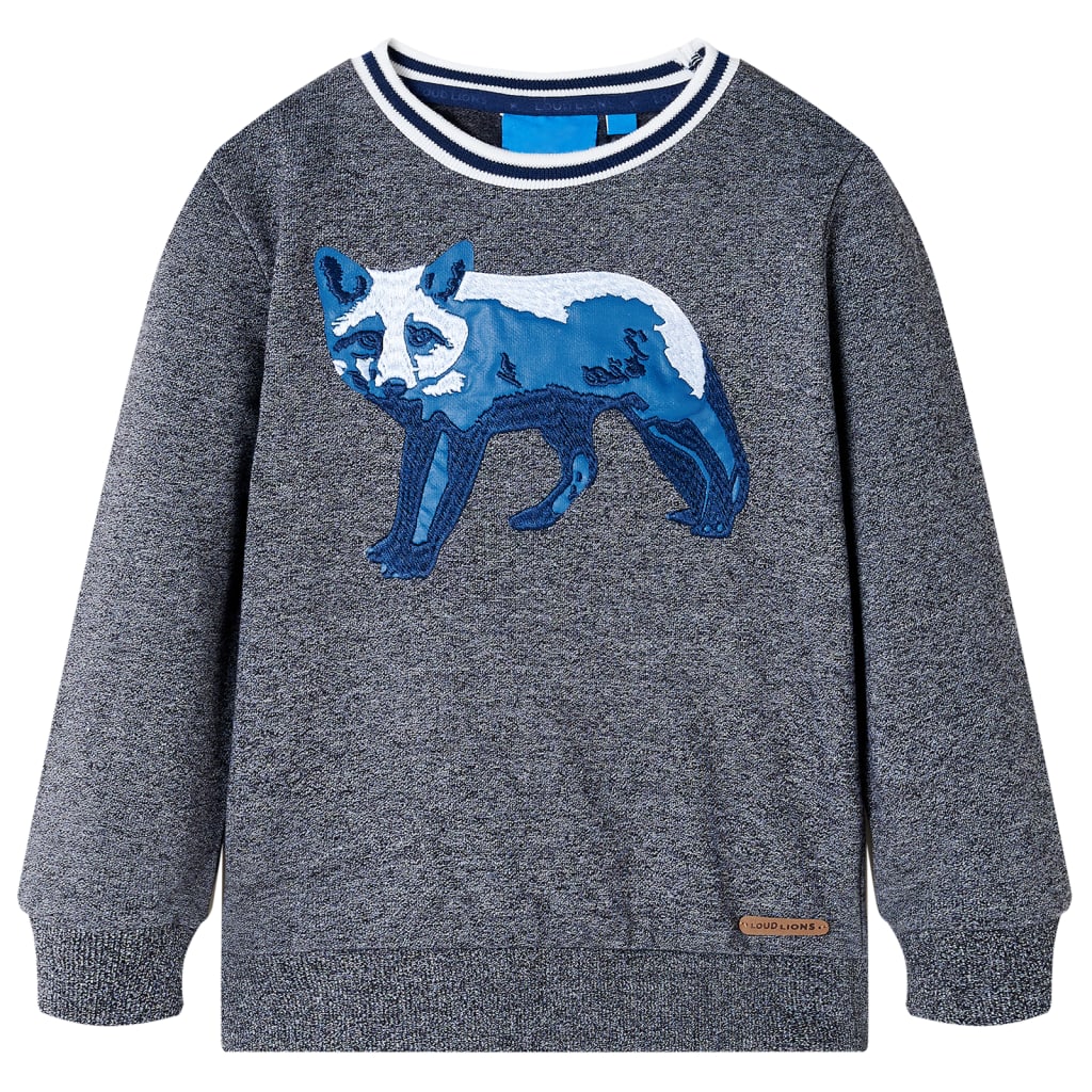 JUNG Vida Kinder-Sweatshirt Marineblau Melange 116