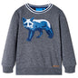 JUNG Vida Kinder-Sweatshirt Marineblau Melange 116
