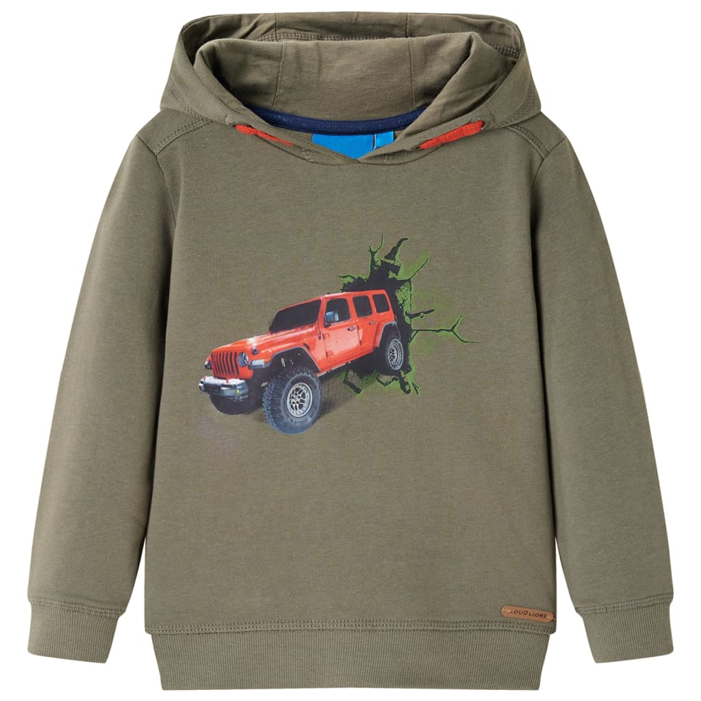 JUNG Vida Kinder-Kapuzenpullover Khaki 104