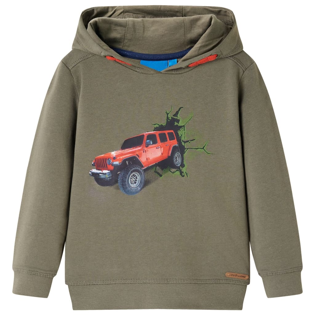 JUNG Vida Kinder-Kapuzenpullover Khaki 116