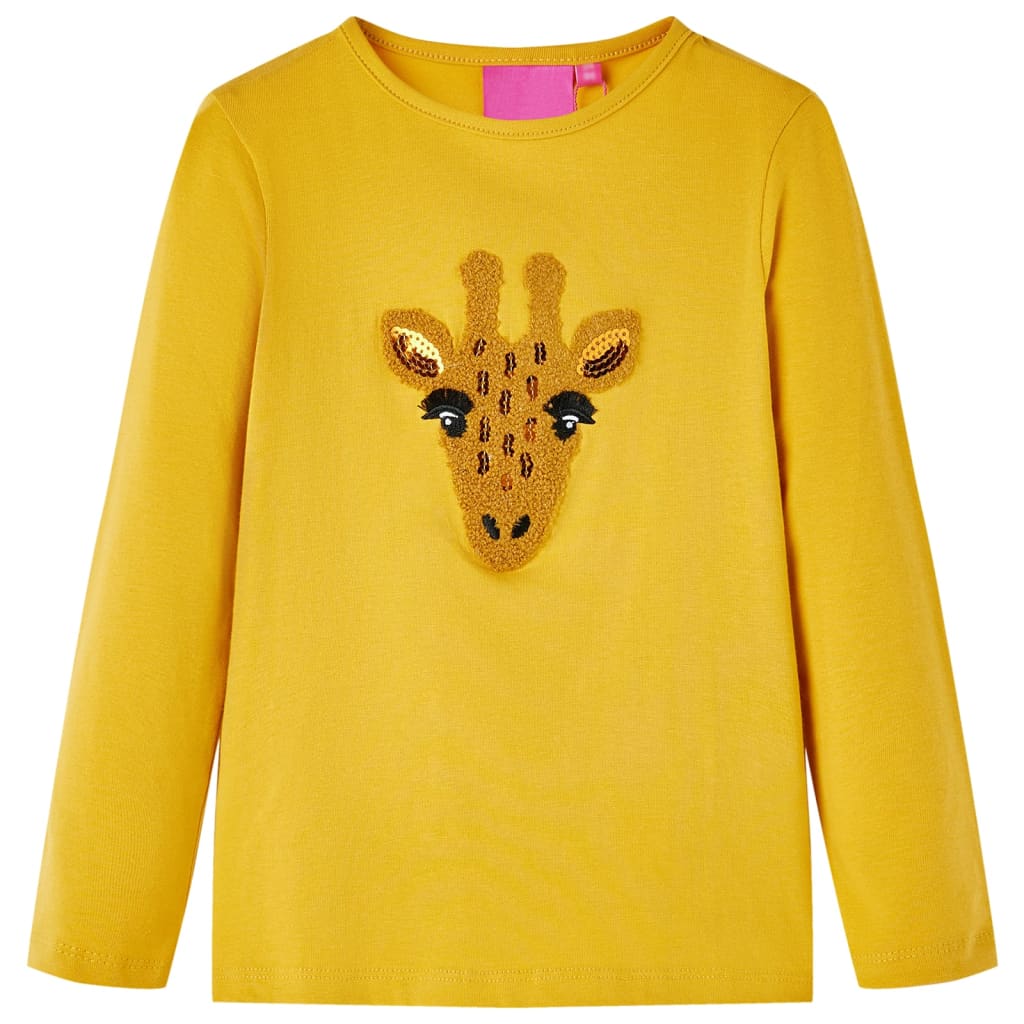 JUNG Vida Kinder-Langarmshirt Dunkles Ocker 116