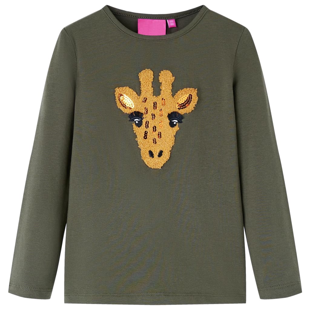 JUNG Vida Kinder-Langarmshirt Khaki 128