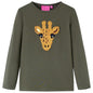 JUNG Vida Kinder-Langarmshirt Khaki 140