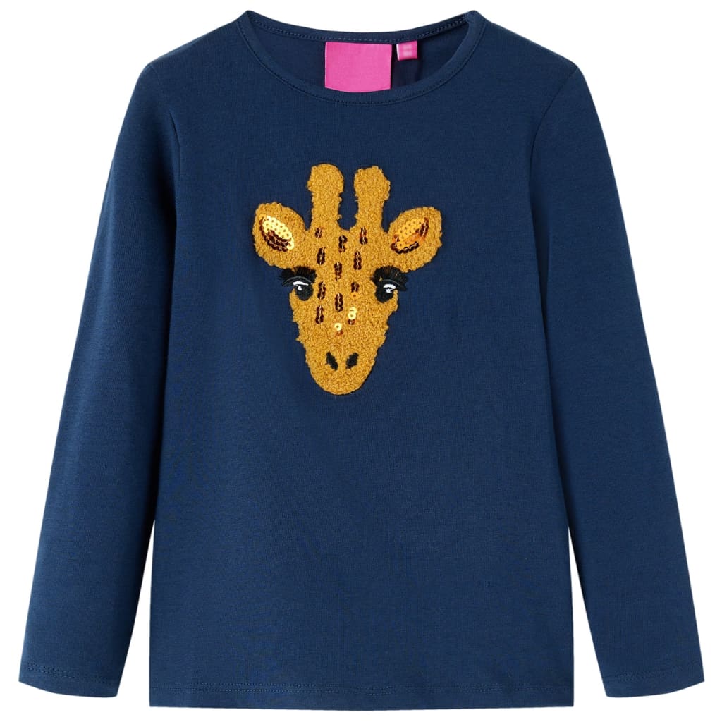 JUNG Vida Kinder-Langarmshirt Marineblau 140