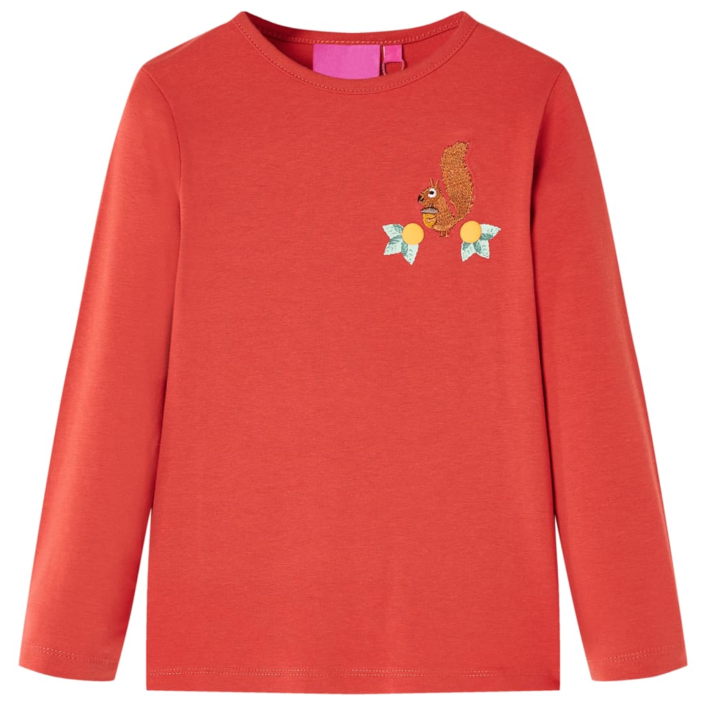 JUNG Vida Kinder-Langarmshirt Dunkelrot 92