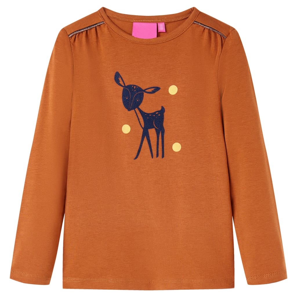 JUNG Vida Kinder-Langarmshirt Cognac 128