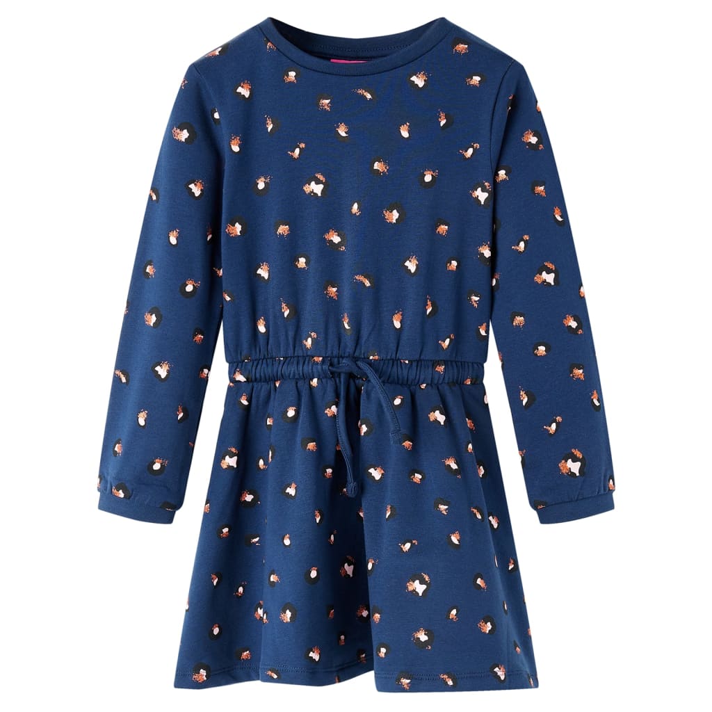 JUNG Vida Kinderkleid mit Langen Ärmeln Marineblau 116