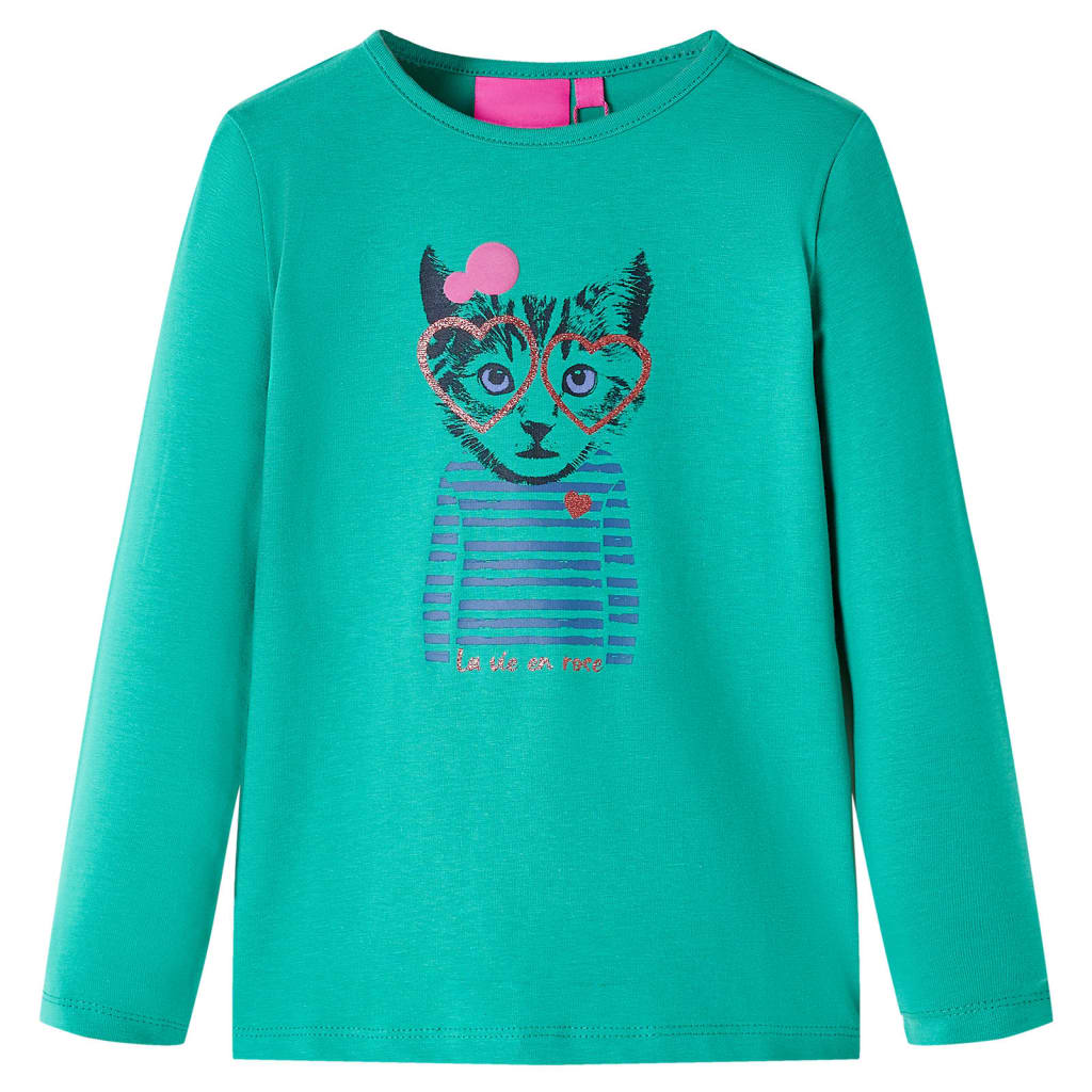 JUNG Vida Kinder-Langarmshirt Hellgrün 116