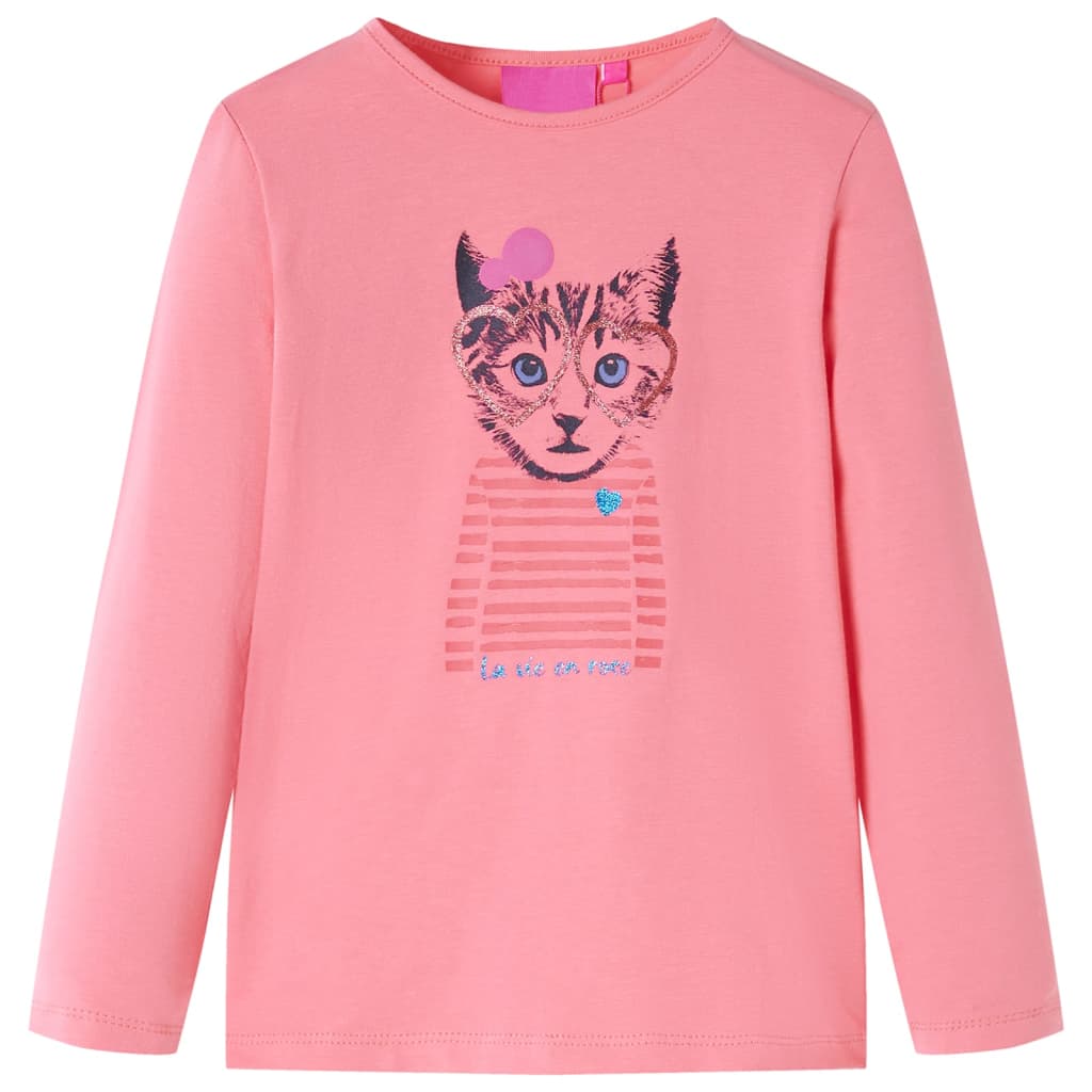 JUNG Vida Kinder-Langarmshirt Rosa 128