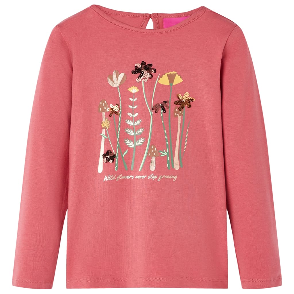 JUNG Vida Kinder-Langarmshirt Altrosa 92