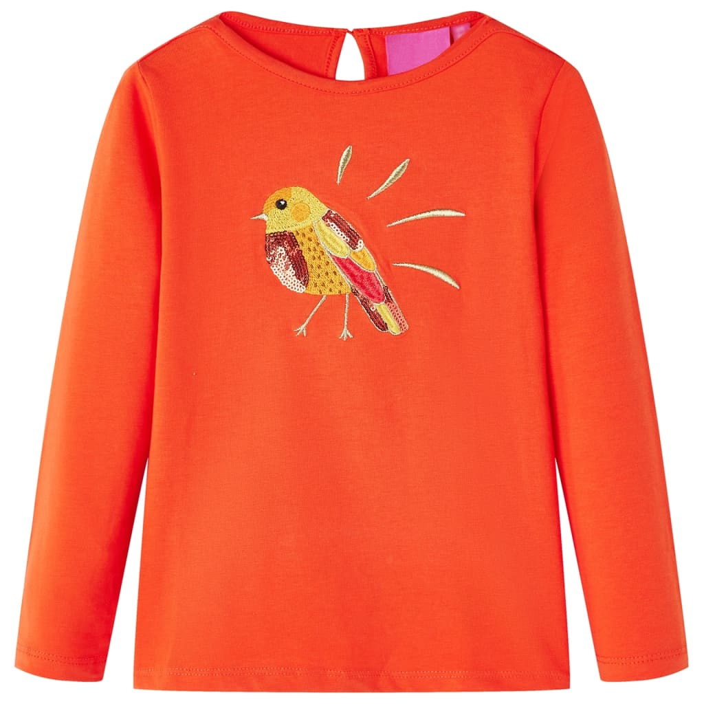 JUNG Vida Kinder-Langarmshirt Dunkelorange 92