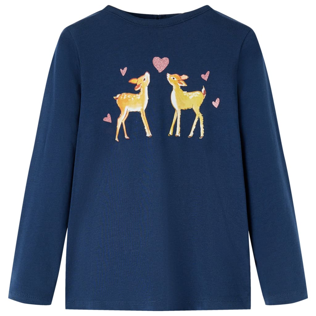 JUNG Vida Kinder-Langarmshirt Marineblau 116