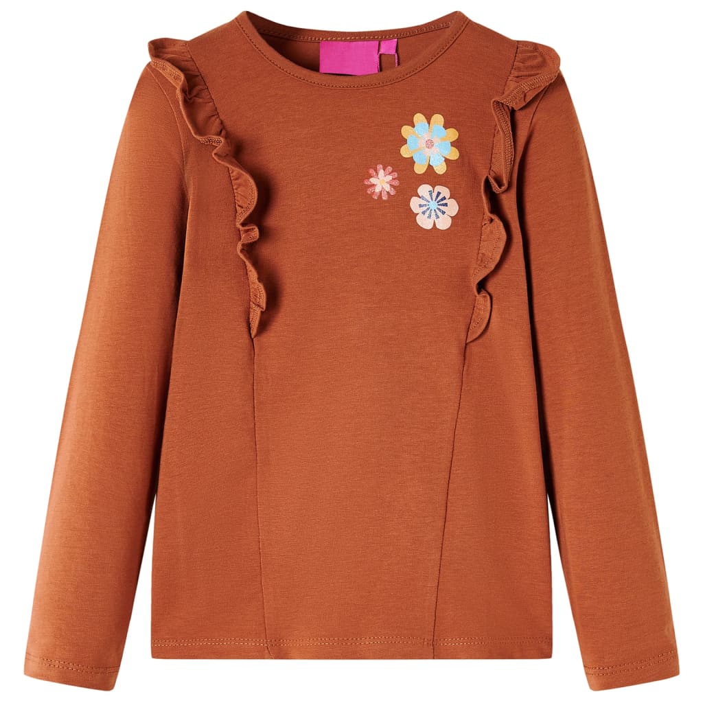 JUNG Vida Kinder-Langarmshirt Cognac 104