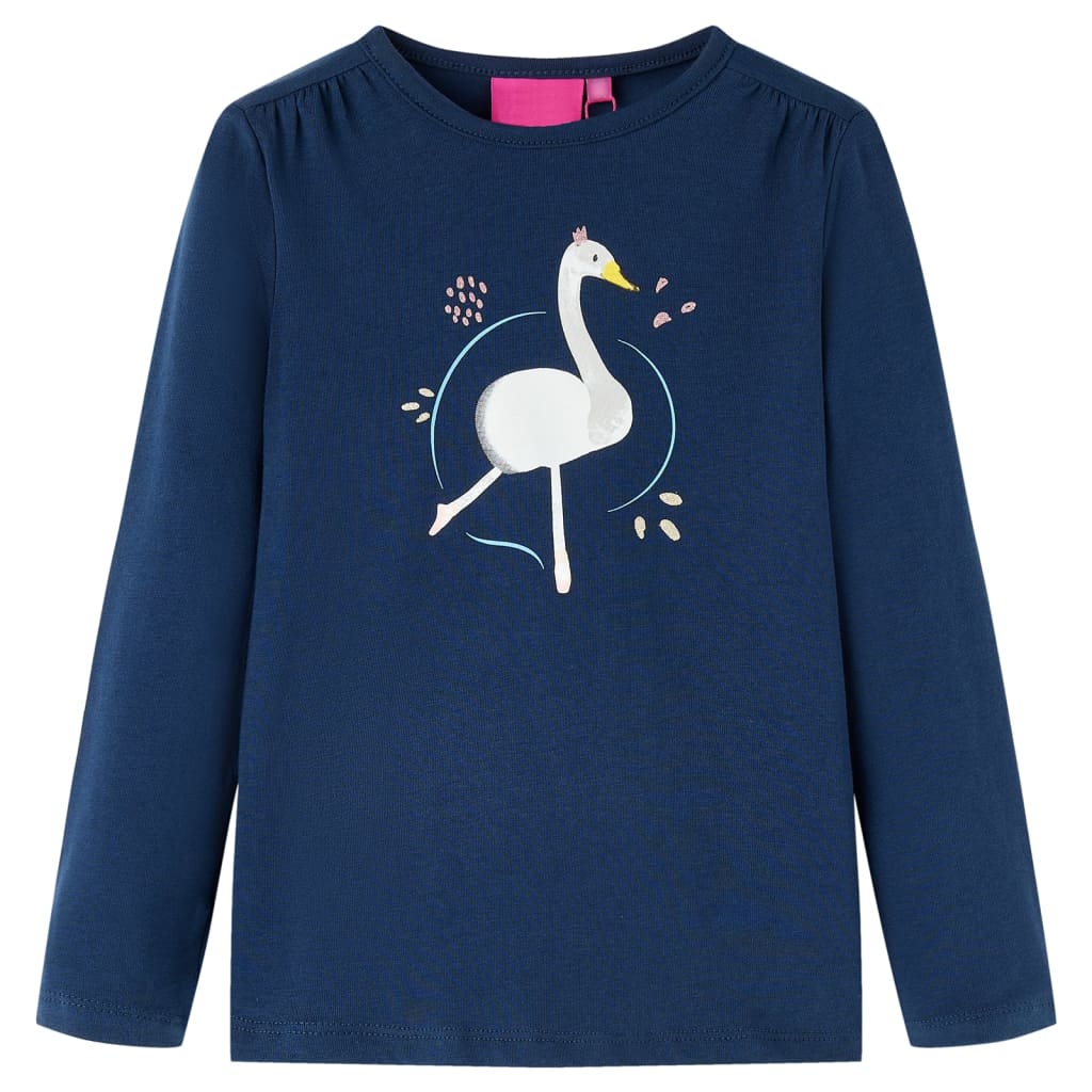 JUNG Vida Kinder-Langarmshirt Marineblau 140