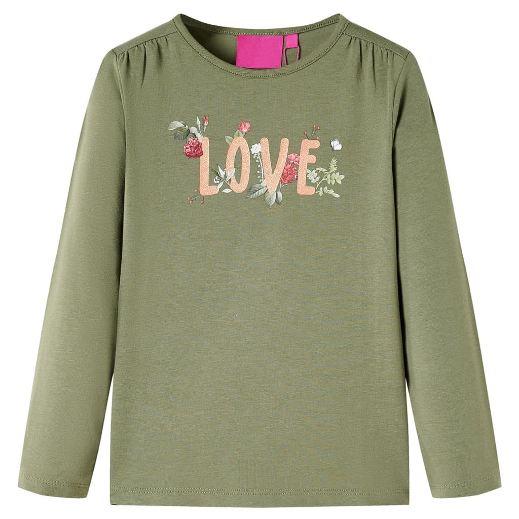 JUNG Vida Kinder-Langarmshirt Khaki 116