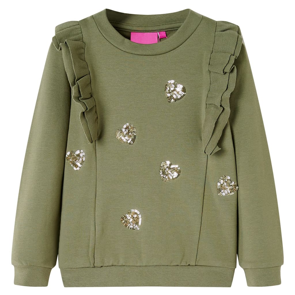 JUNG Vida Kinder-Sweatshirt Khaki 116