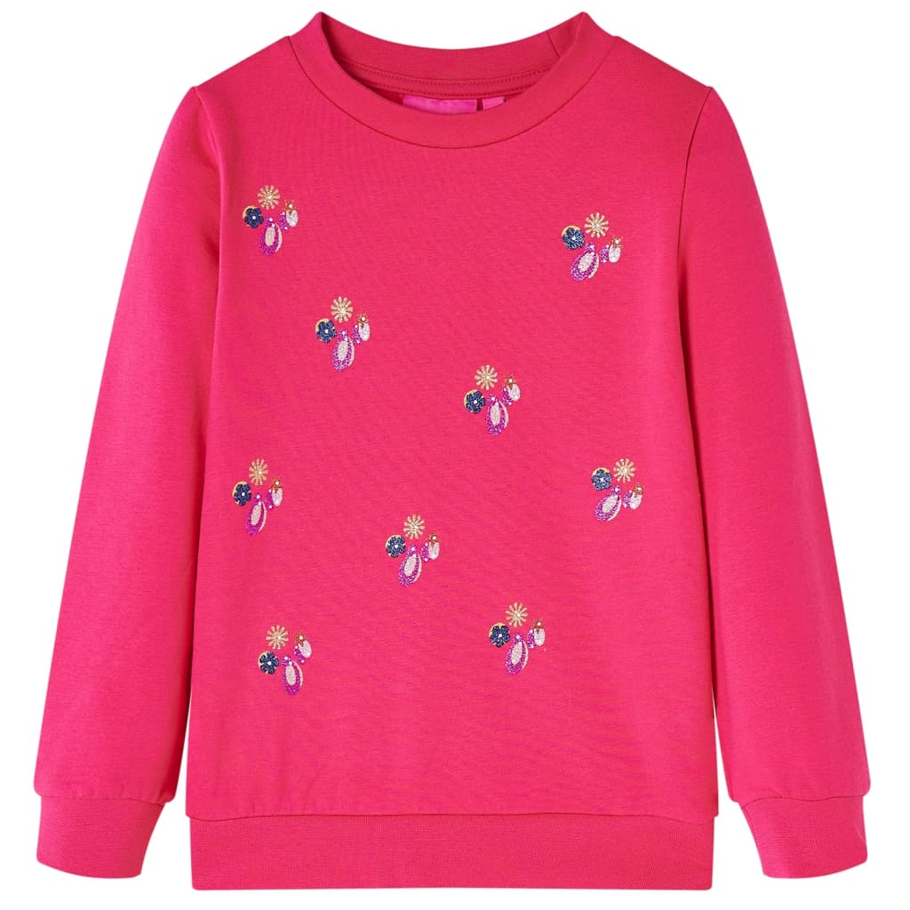 JUNG Vida Kinder-Sweatshirt Knallrosa 116