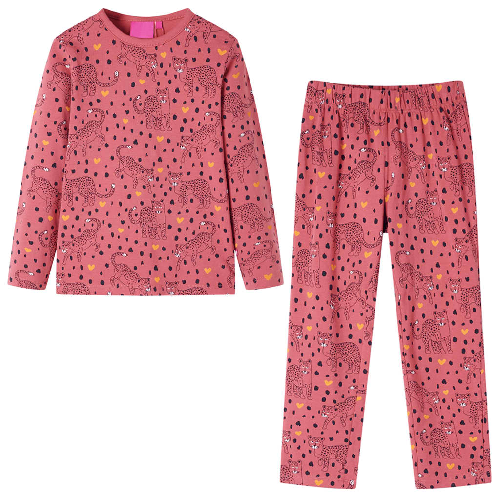 JUNG Vida Kinderpyjama mit Langen Ärmeln Altrosa 104
