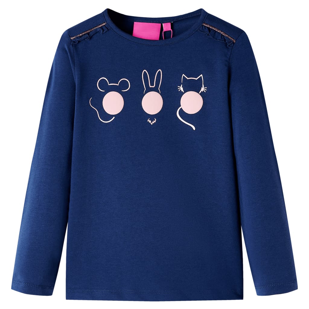 JUNG Vida Kinder-Langarmshirt Marineblau 128