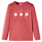JUNG Vida Kinder-Langarmshirt Dunkelrosa 128